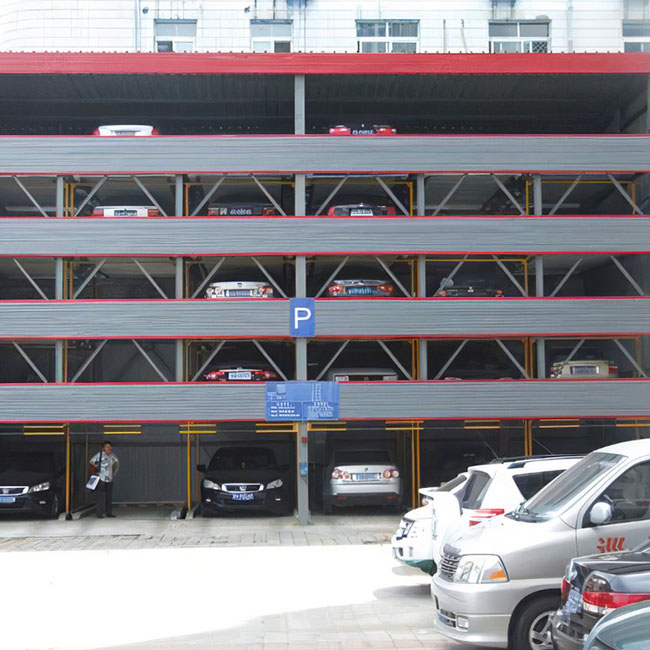 Five Layer Lifting and Traversing Car Parking System