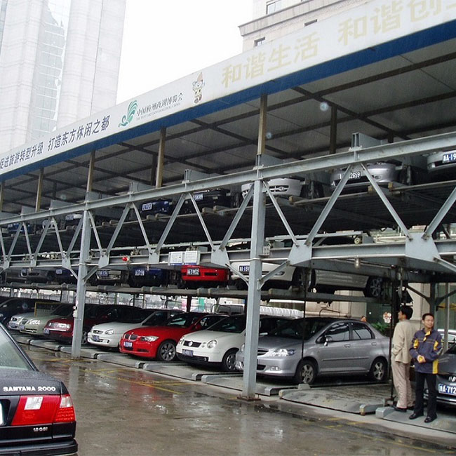 Three Layer Lifting and Traversing Car Parking System