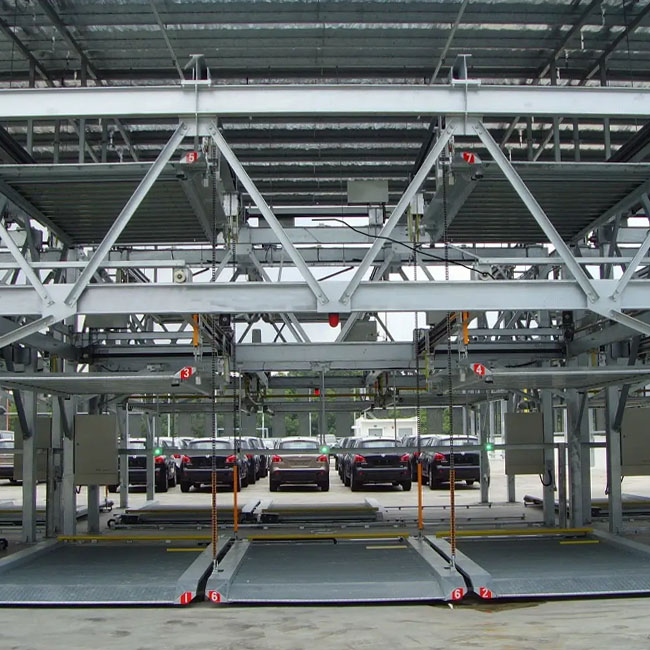 Three Layer Lifting and Traversing Car Parking System