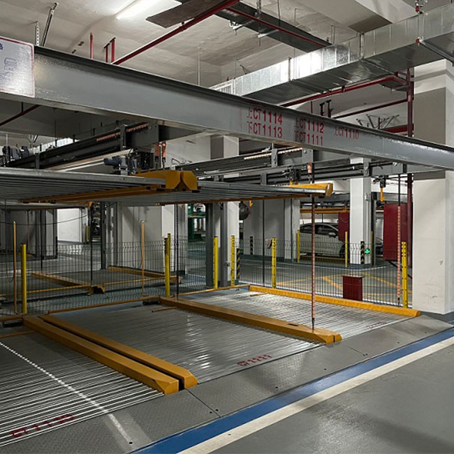 Two Layer Lifting and Traversing Car Parking System