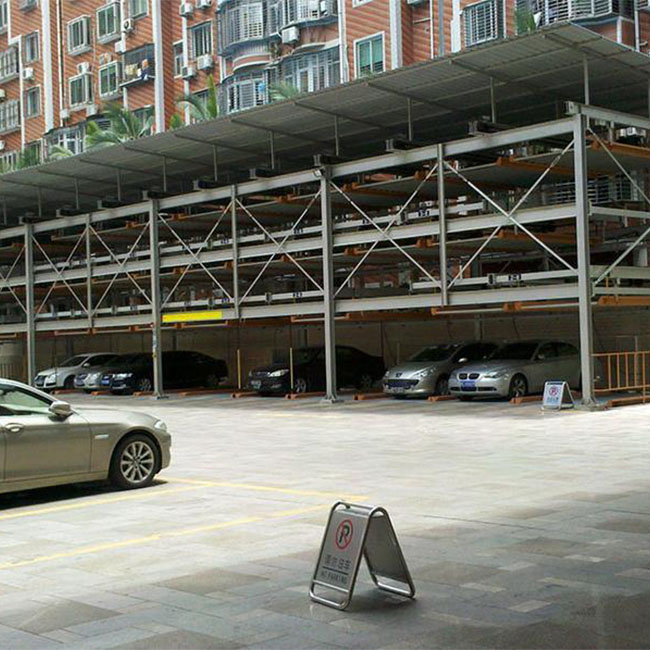 Four Layer Lifting and Traversing Car Parking System