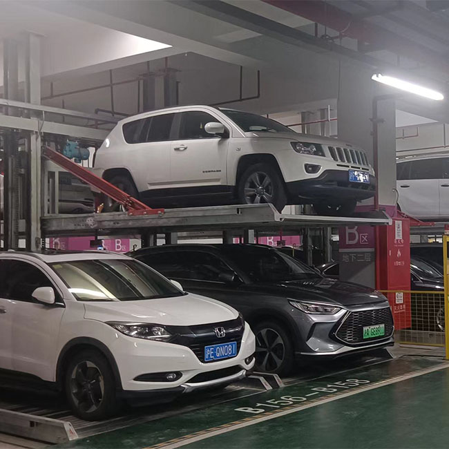 Two Layer Lifting and Traversing Car Parking System