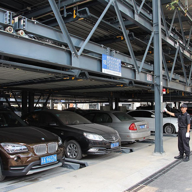 Four Layer Lifting and Traversing Car Parking System