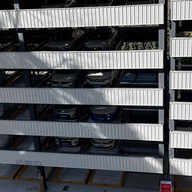 Six Layer Lifting and Traversing Car Parking System