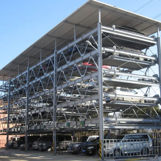 Six Layer Lifting and Traversing Car Parking System