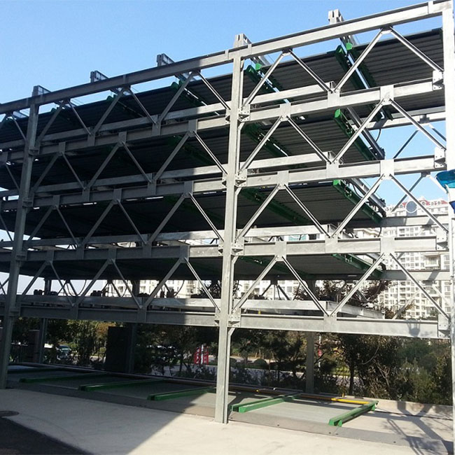 Six Layer Lifting and Traversing Car Parking System