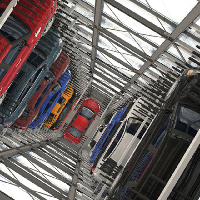 Vertical Lifting Parking System-Comb Type Tower